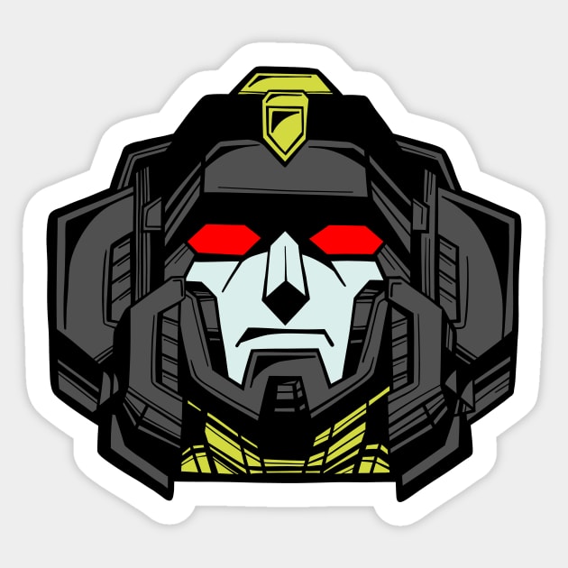 Construction Robot Devastator Sticker by Chris Nixt